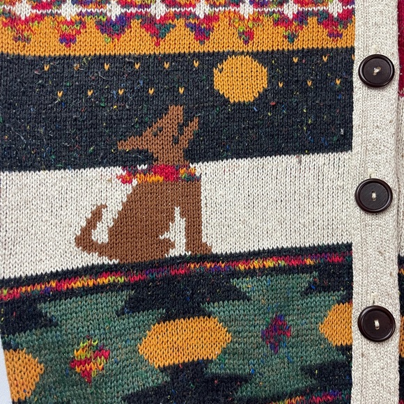 Texas Themed Cardigan Sweater - Multicolor size 1X - Picture 3 of 11